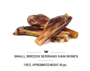 Mediterranean natural | Serrano Ham Bones for dogs of Mediterranean Natural: small ham bone