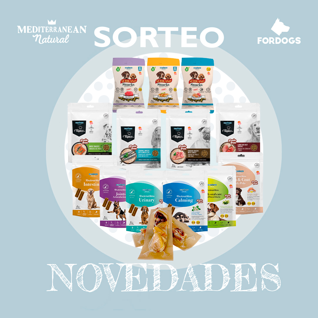 Sorteo novedades perro 2024 Mediterranean Natural